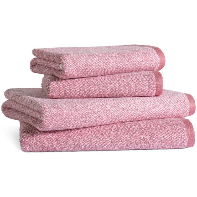 Habitat Marl 4 Piece Towel Bale - Rose Pink 0