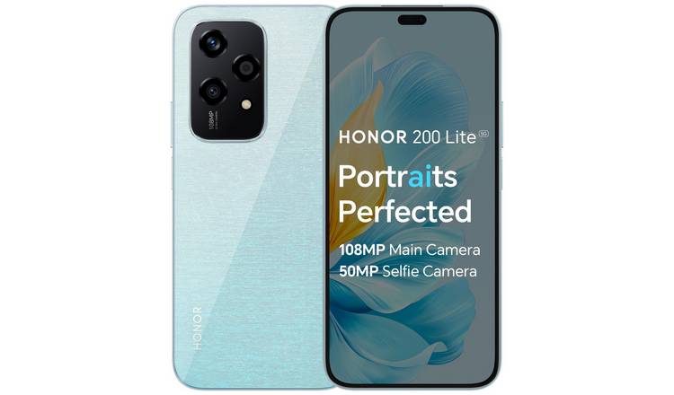 SIM Free HONOR 200 Lite 5G 256GB AI Mobile Phone Starry Blue