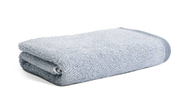 Habitat Marl Hand Towel - Rustic Blue