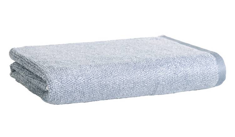 Habitat Marl Bath Sheet - Rustic Blue