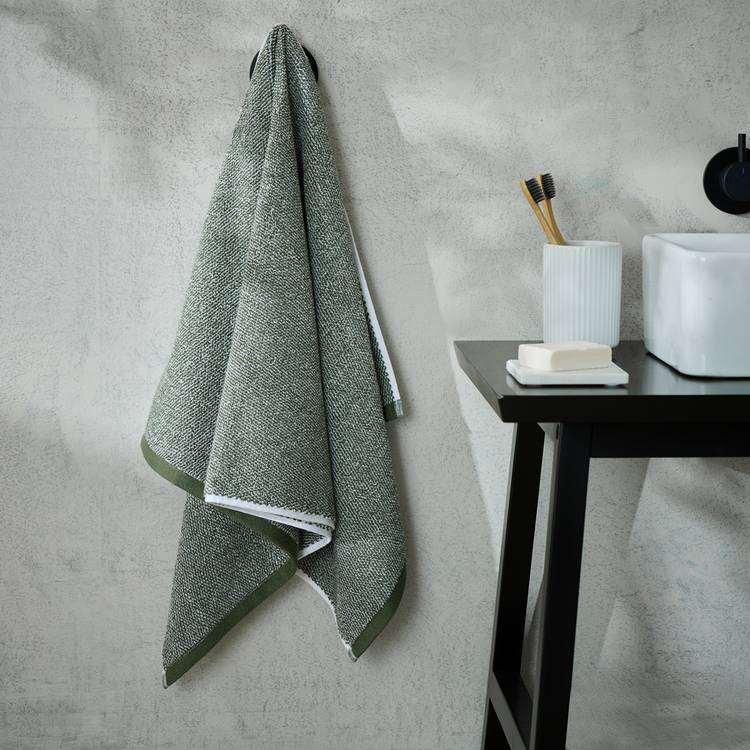 Habitat Marl Hand Towel - Forest 0