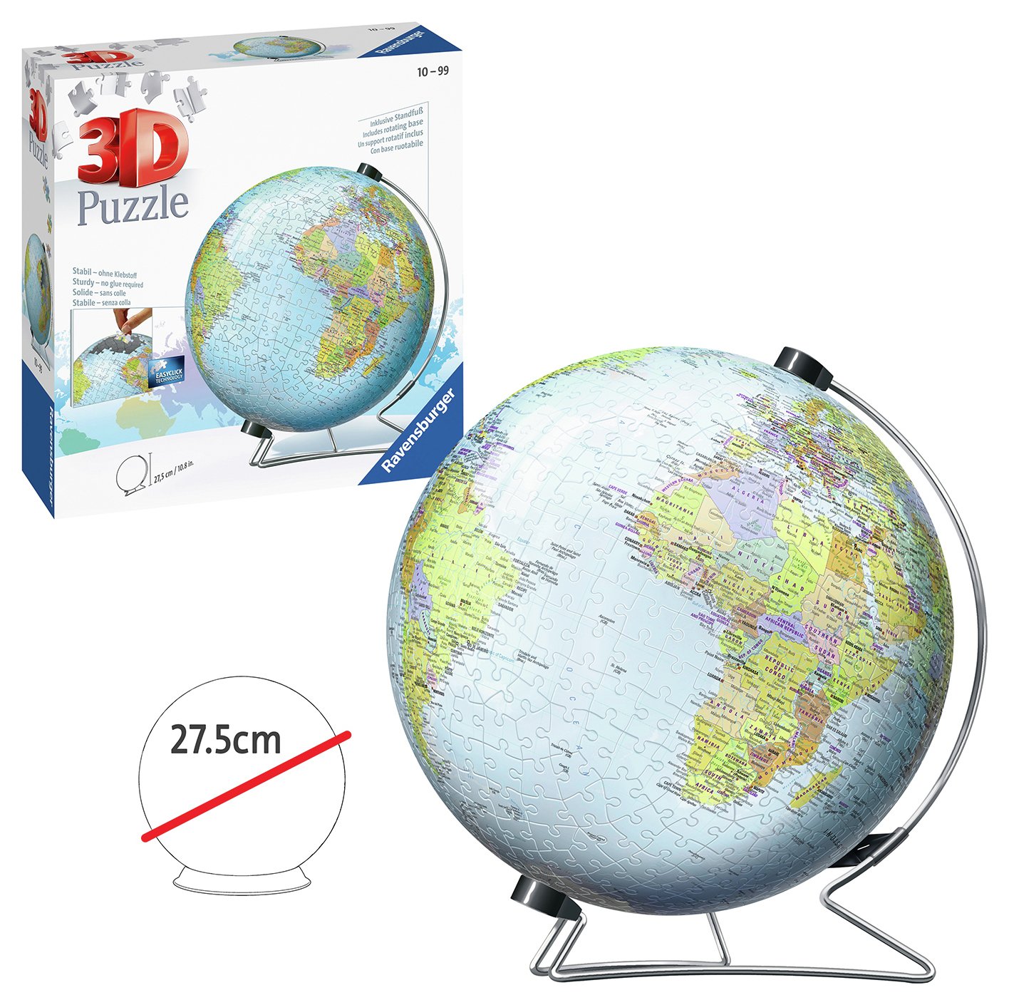 3d globe sales puzzle argos