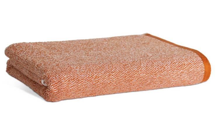 Habitat Marl Bath Sheet - Orange