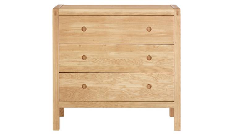 Habitat Radius 3 Drawer Chest - Oak