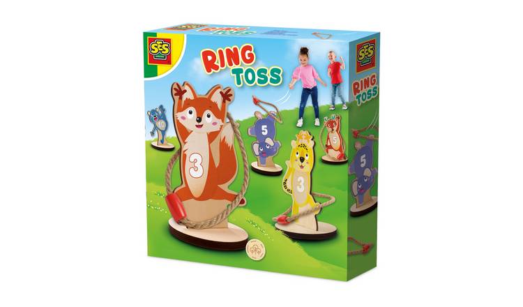 SES Creative Ring Toss Animal Wooden Outdoor Game