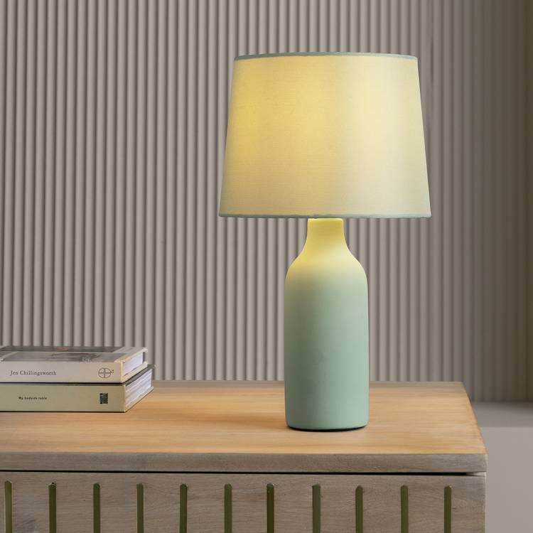 Argos Home Rica Ceramic Table Lamp - Sage 0