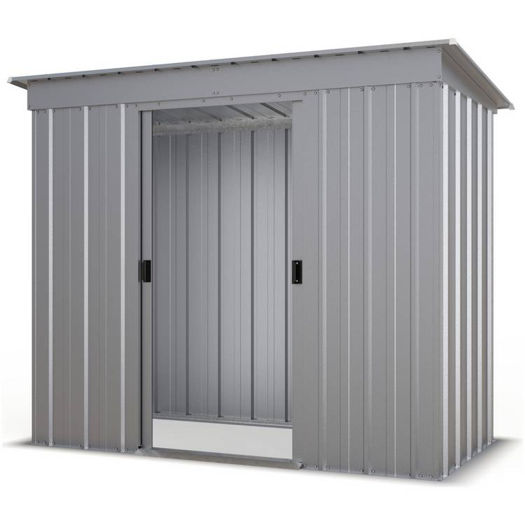 Yardmaster Metal Pent Garden Shed - 6 x 4ft 0