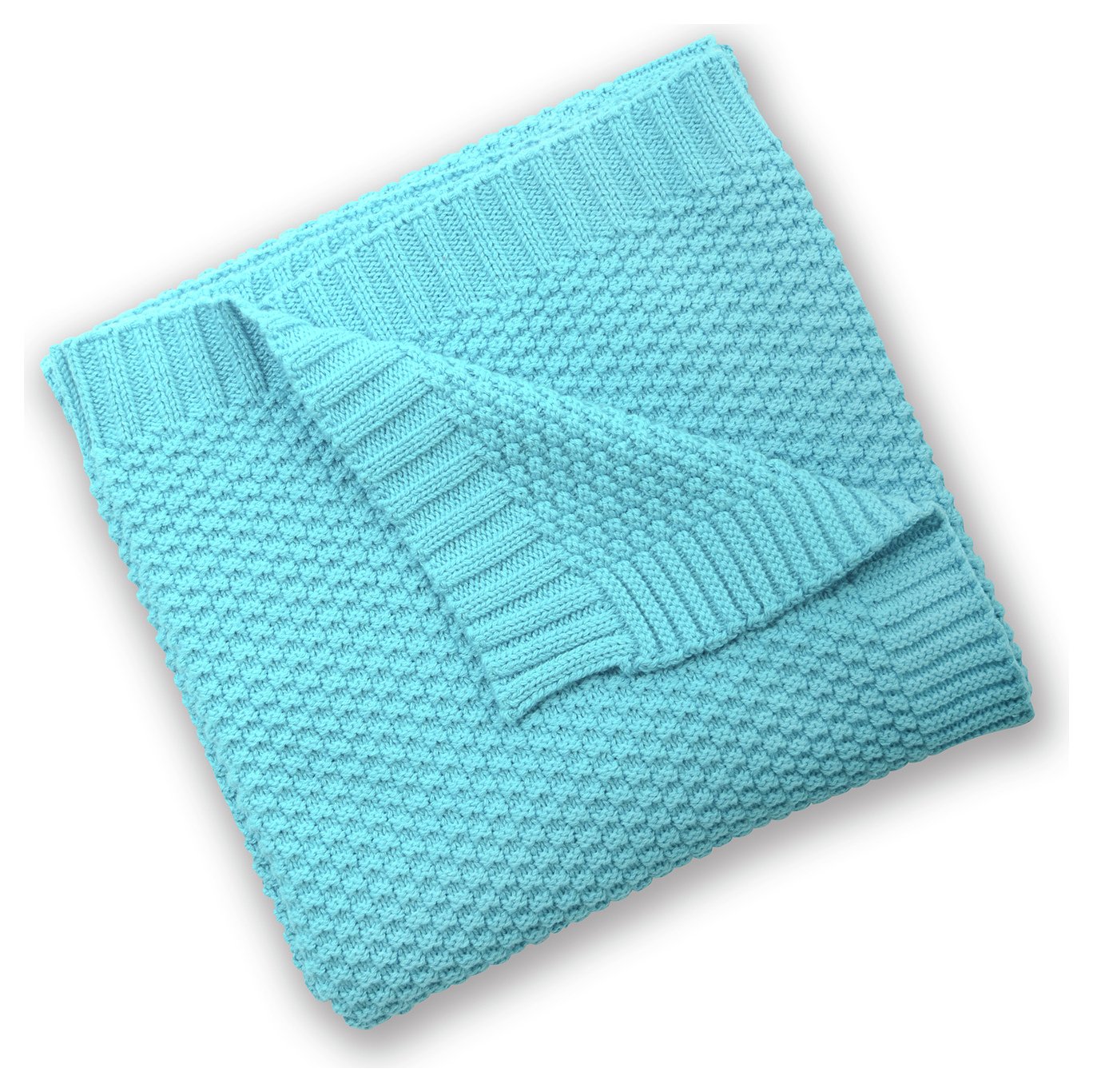 Silver Cloud - Cotton Blanket - Turquoise Review