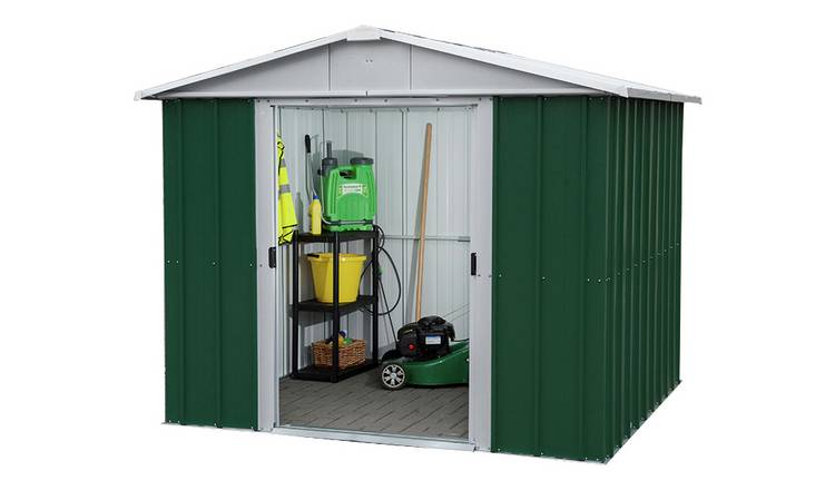 yardmaster emerald pent 64gpz metal shed 6x4 - one garden