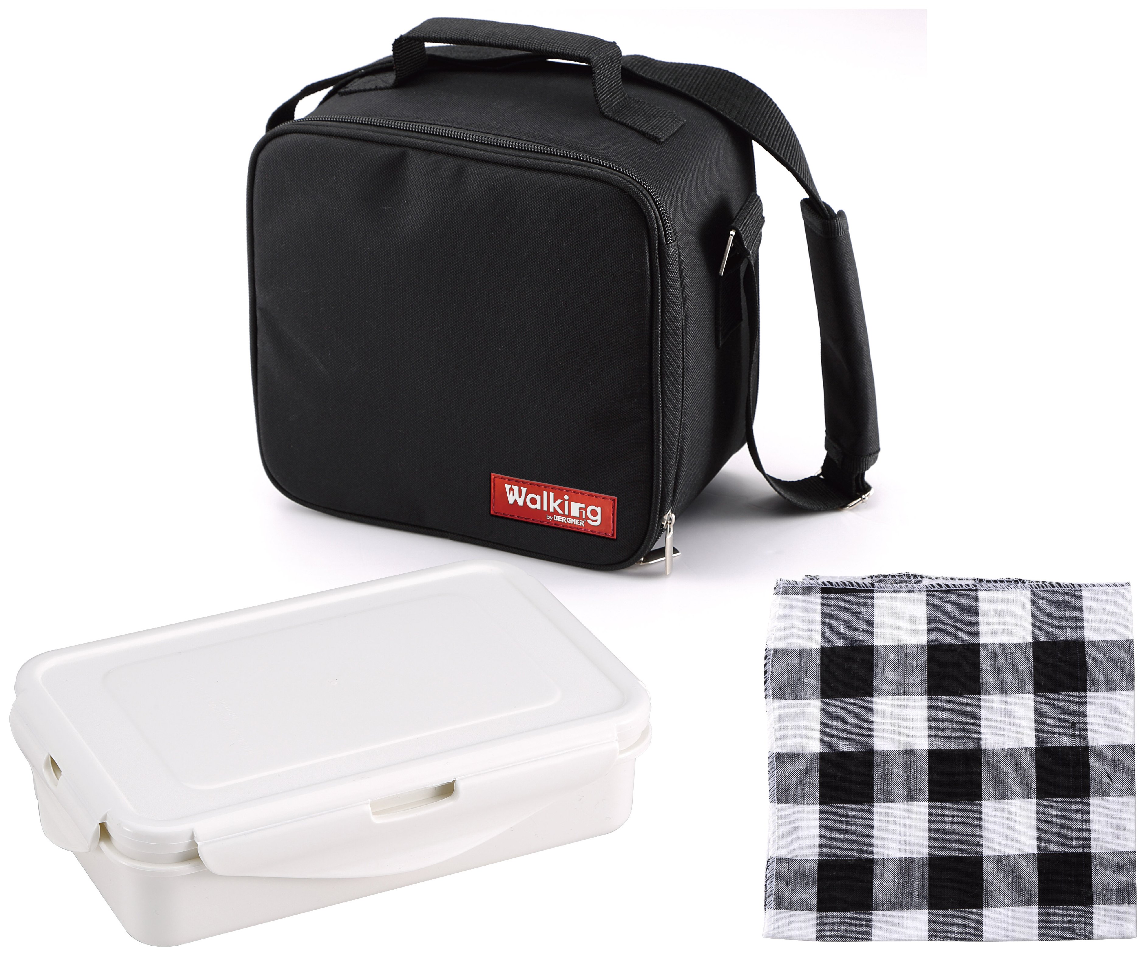 Bergner Black Cube Lunch Bag
