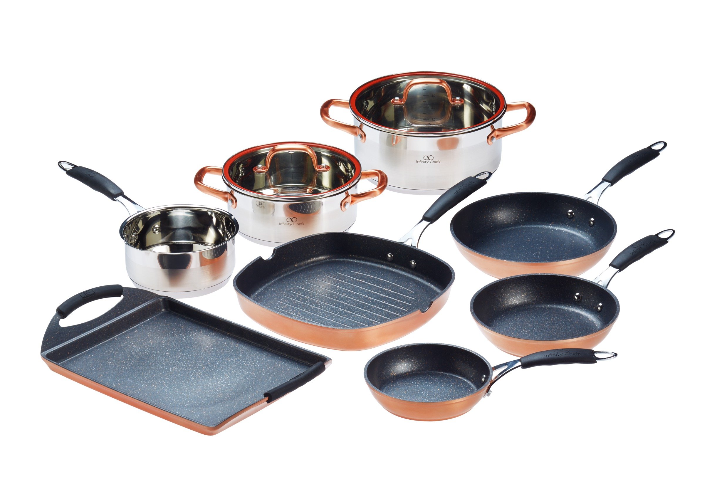 Infinity Chef 8 Piece Pan Set