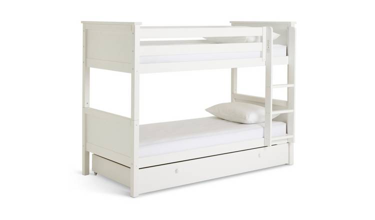 Habitat Brooklyn Bunk Bed, Drawer & 2 Mattresses - White