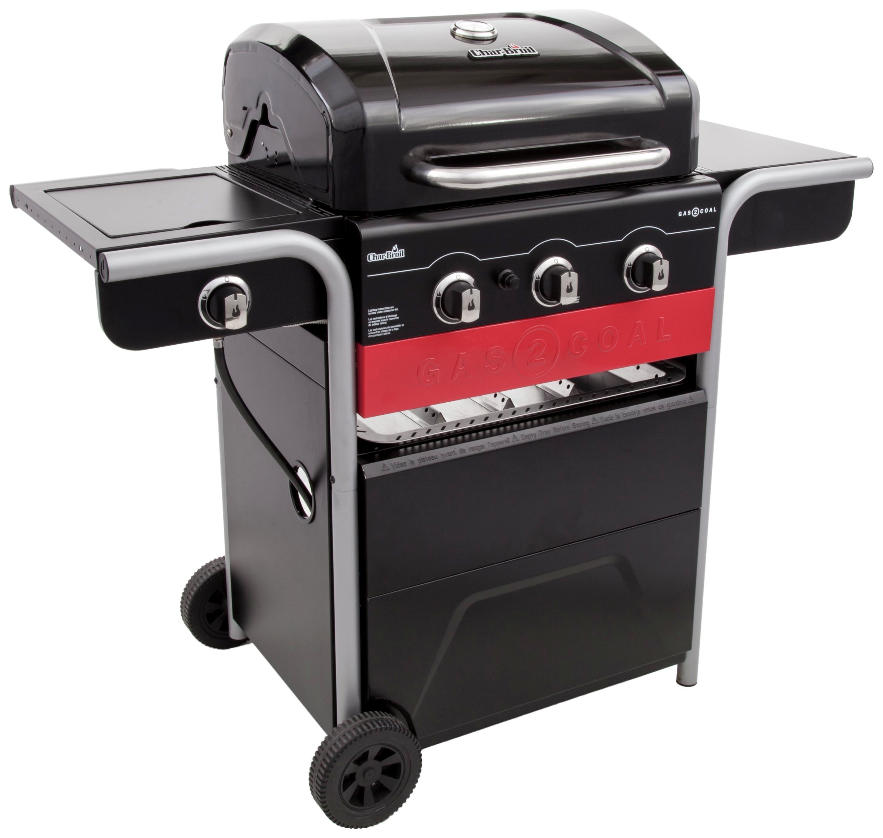 Char-Broil Gas2Coal Hybrid - 3 Burner Gas & Coal BBQ Grill at Argos