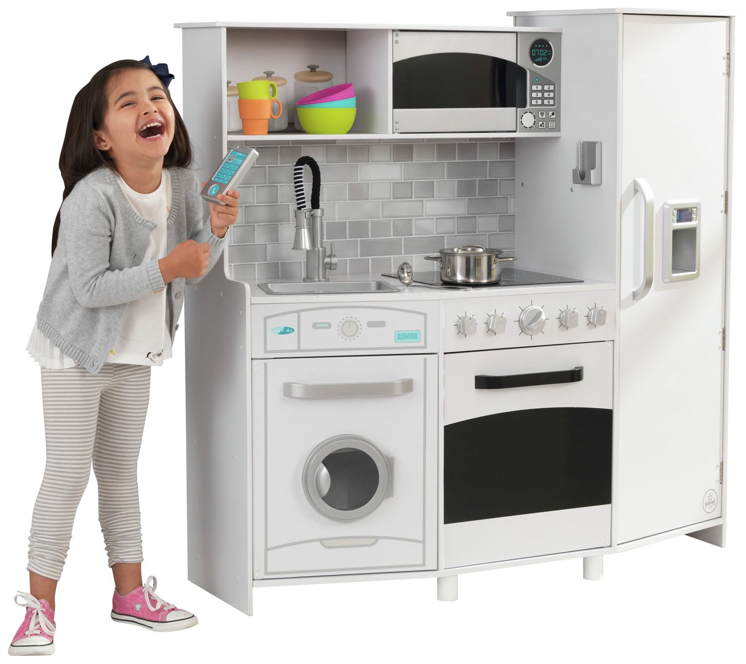 play kitchen with washer and dryer