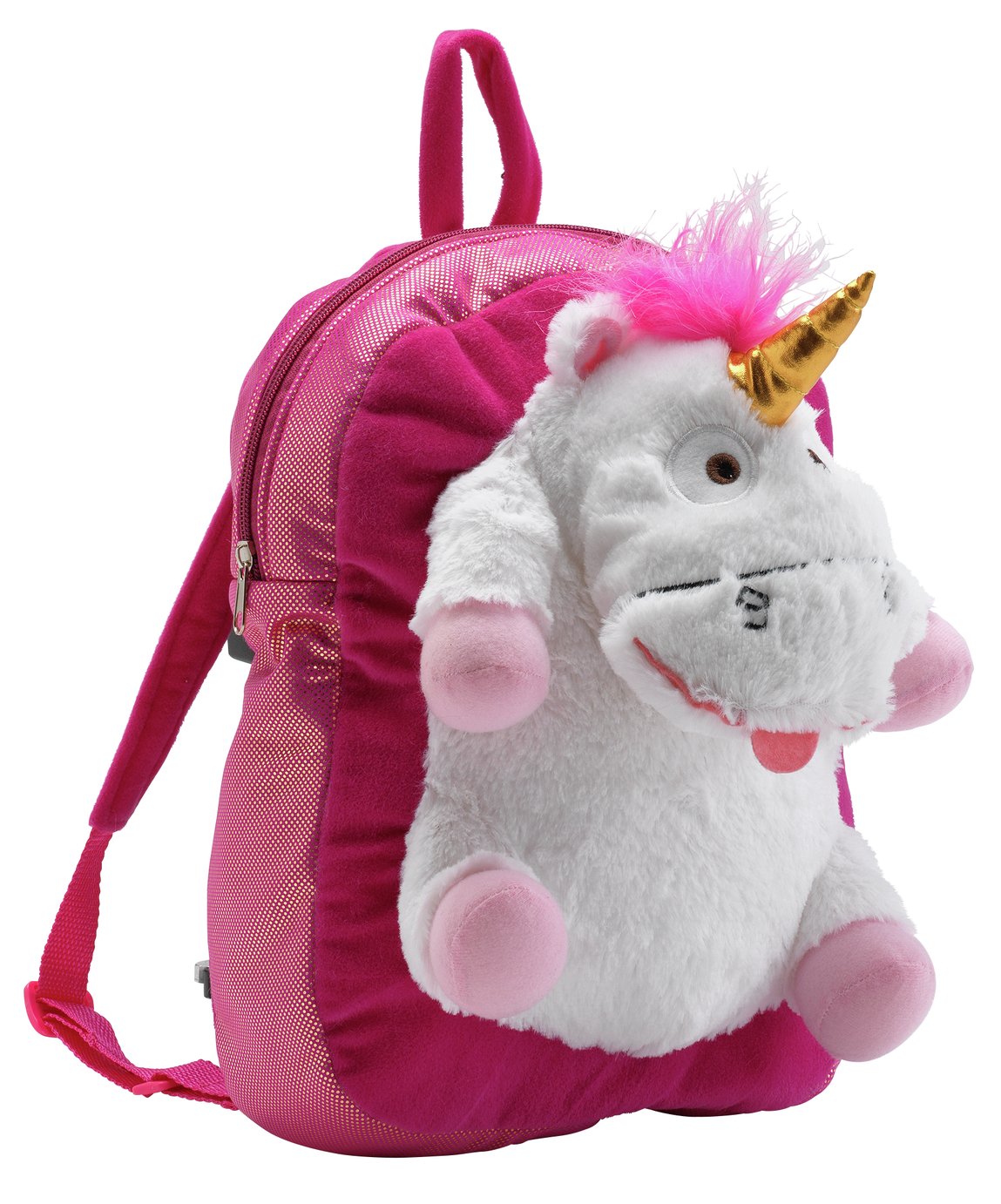 Minions Fluffy Unicorn Plush Backpack