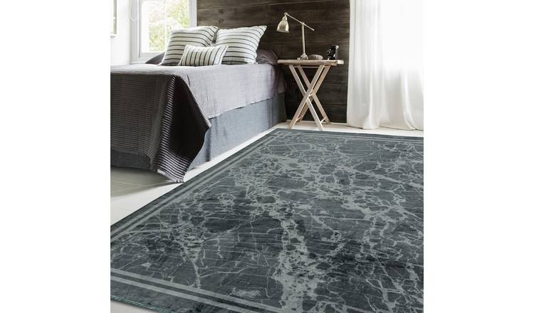 Mega Flooring Grey Modern Abstract Rug - 120 x 180cm