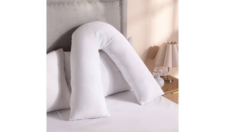 OHS Microfibre V Pillow with Removable Cover