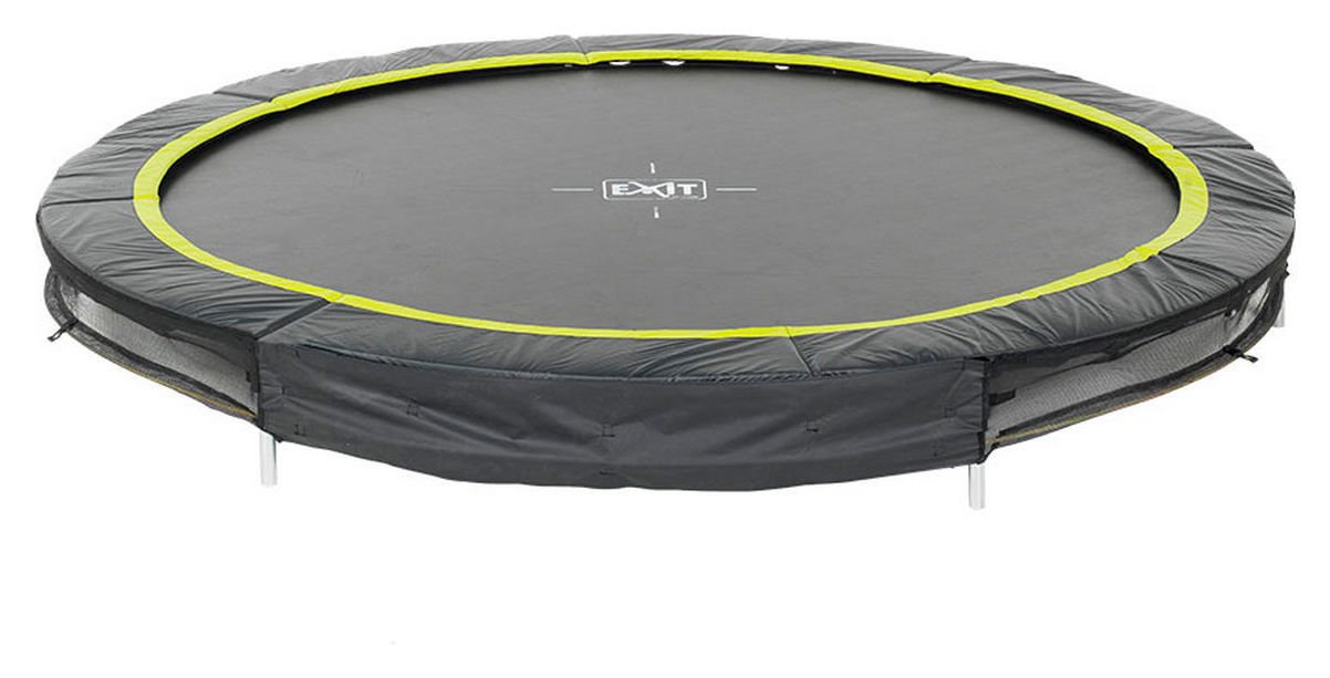 EXIT 14ft Black Edition Ground Trampoline EXIT 14ft Black Edition Ground Trampoline