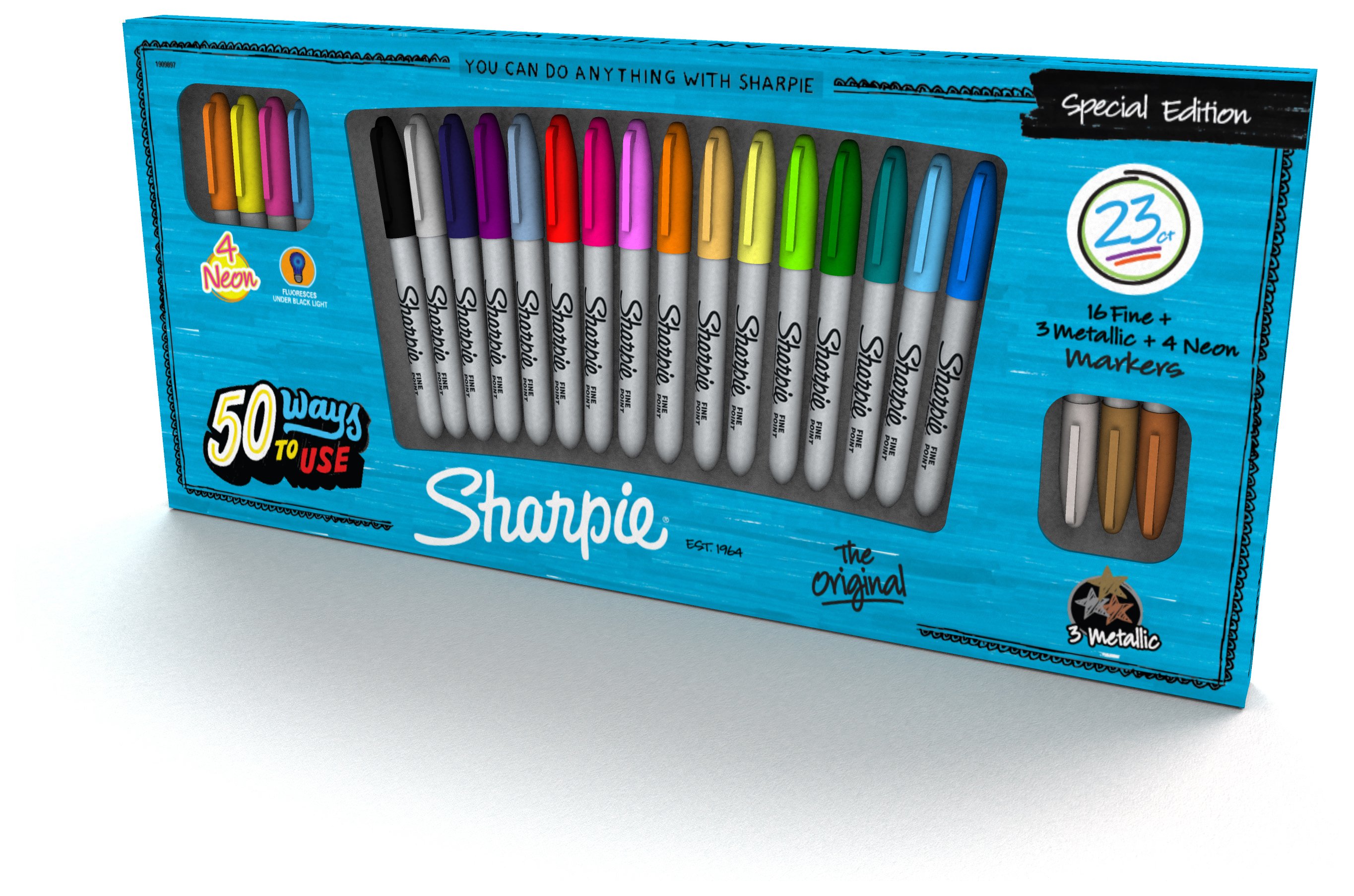 sharpie colouring pens