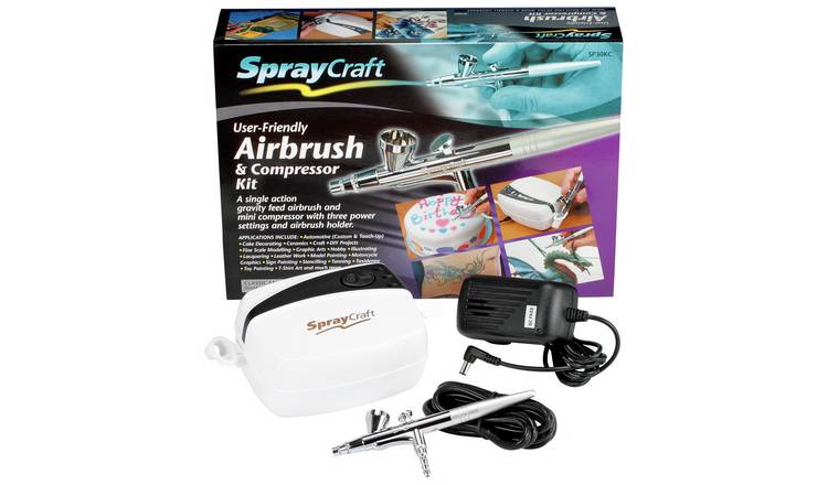Spraycraft Gravity Feed Airbrush and Compressor Kit