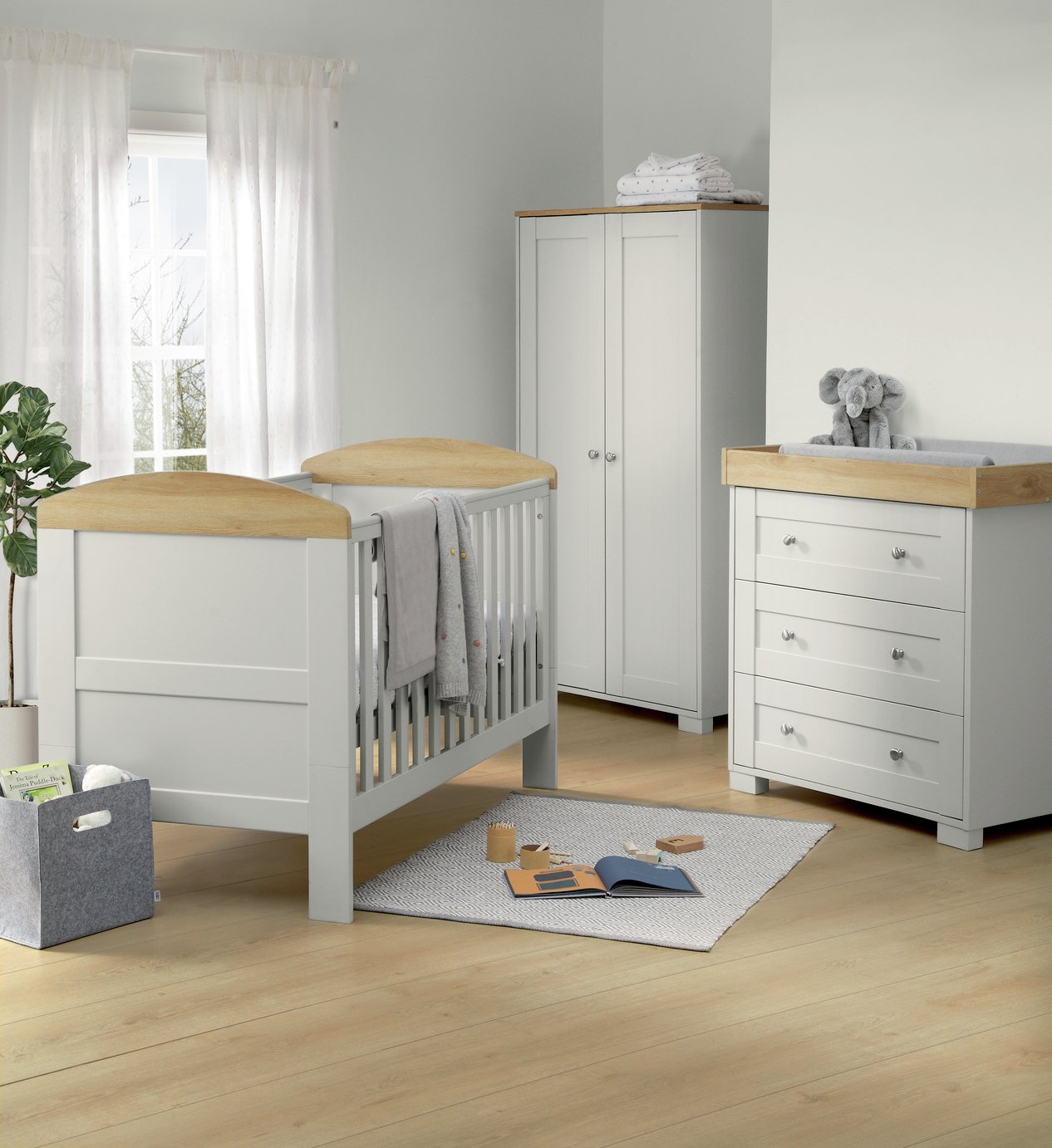 mamas and papas harrow 3 piece set grey