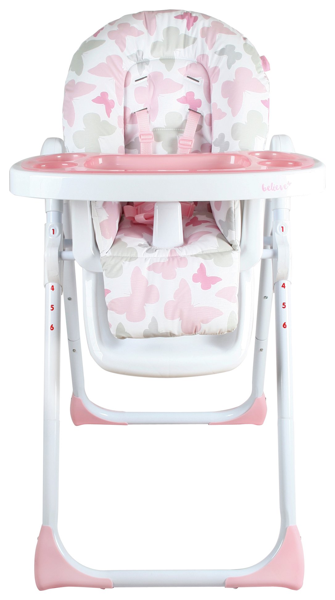 My Babiie Katie Piper MBHC8BU Pink Butterfly Highchair.