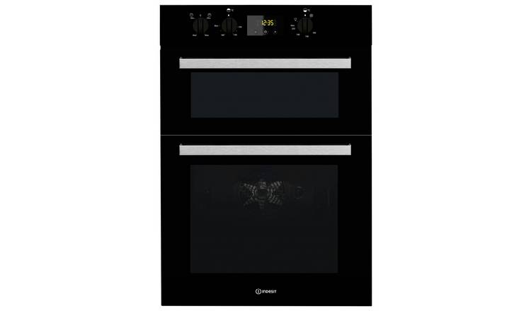 Indesit Aria IDD6340BL Built In Double Electric Oven - Black