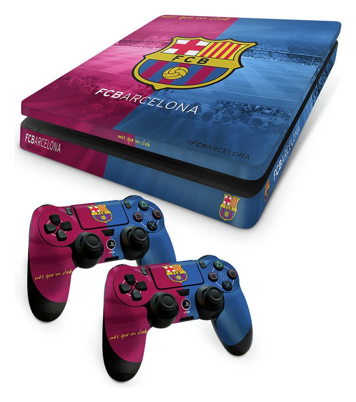 Barcelona FC PS4 Slim Skin Bundle