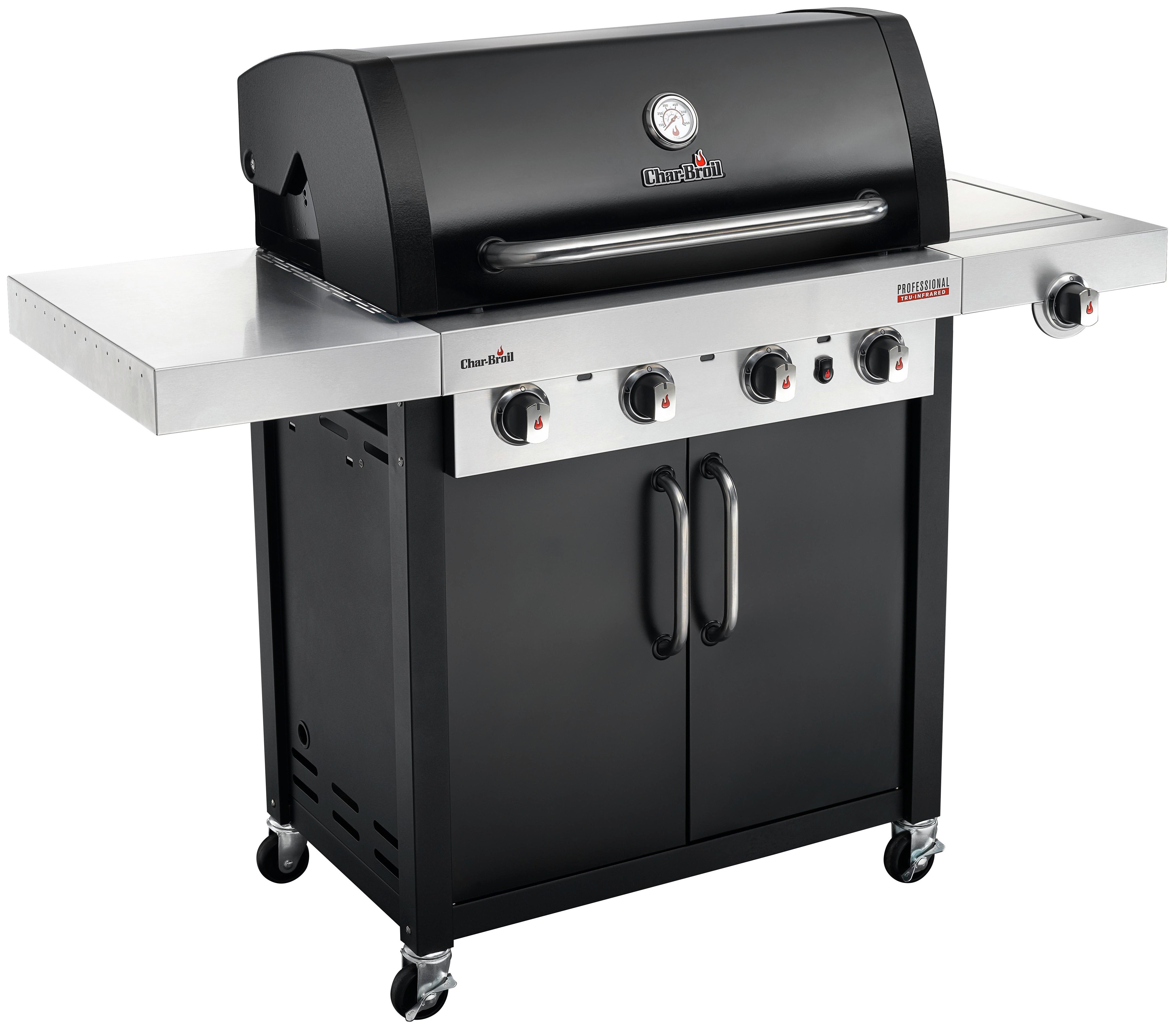 Char-Broil PRO 4400 B - 3 Burner Gas BBQ with Side-Burner at Argos