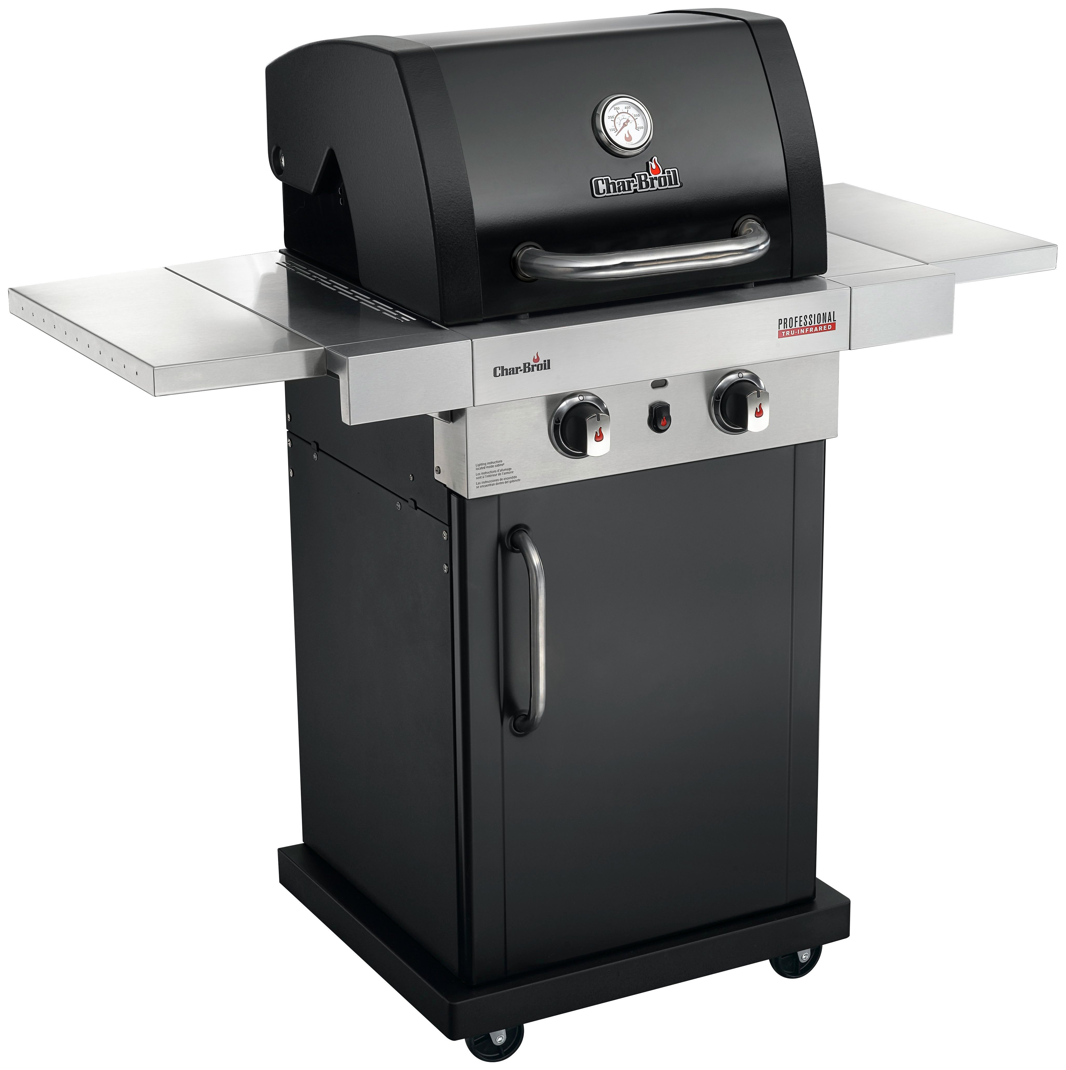 Char-Broil PRO 2200 B - 2 Burner Gas BBQ Stainless Steel at Argos