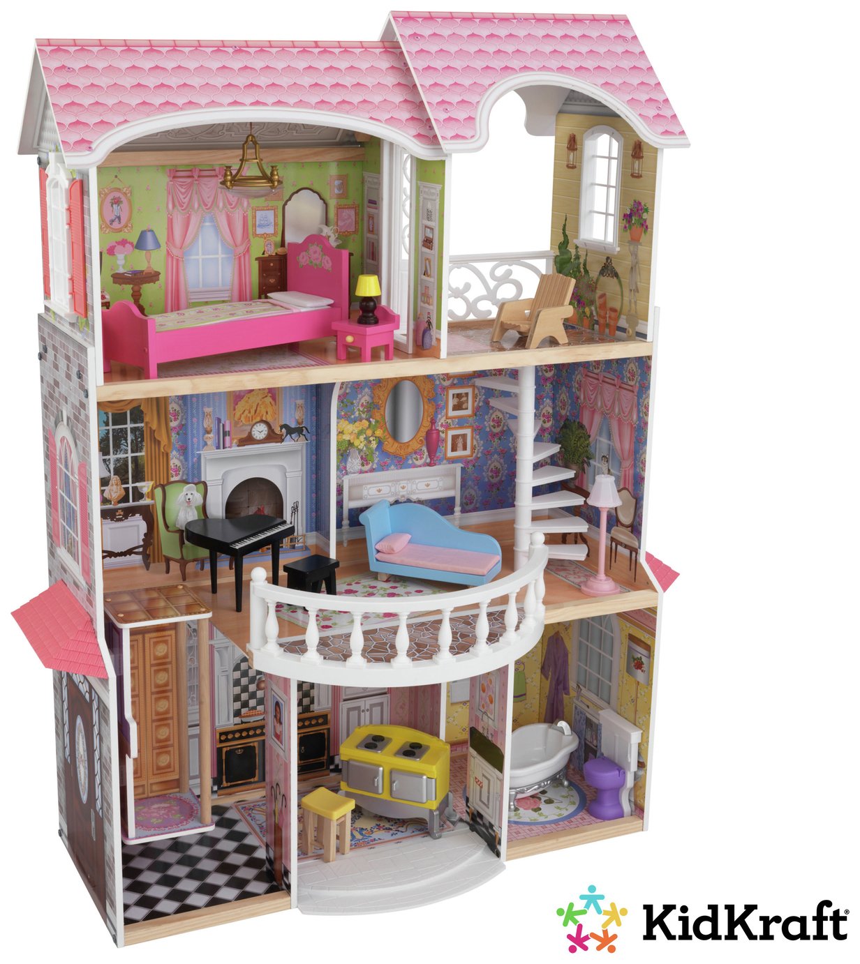 KidKraft Magnolia Mansion Wooden Dolls House