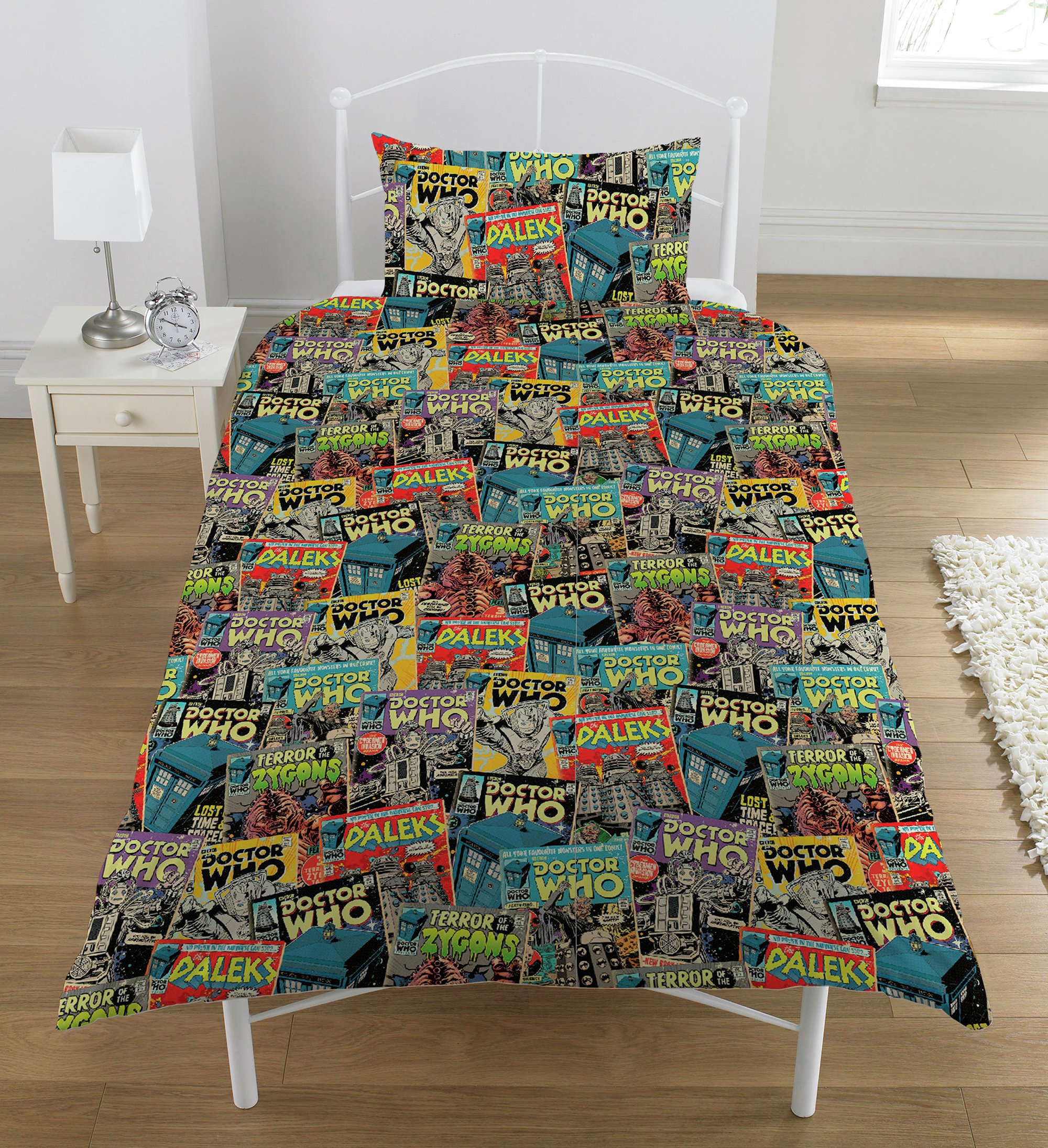 Dr Who Comic Bedding Set - Single