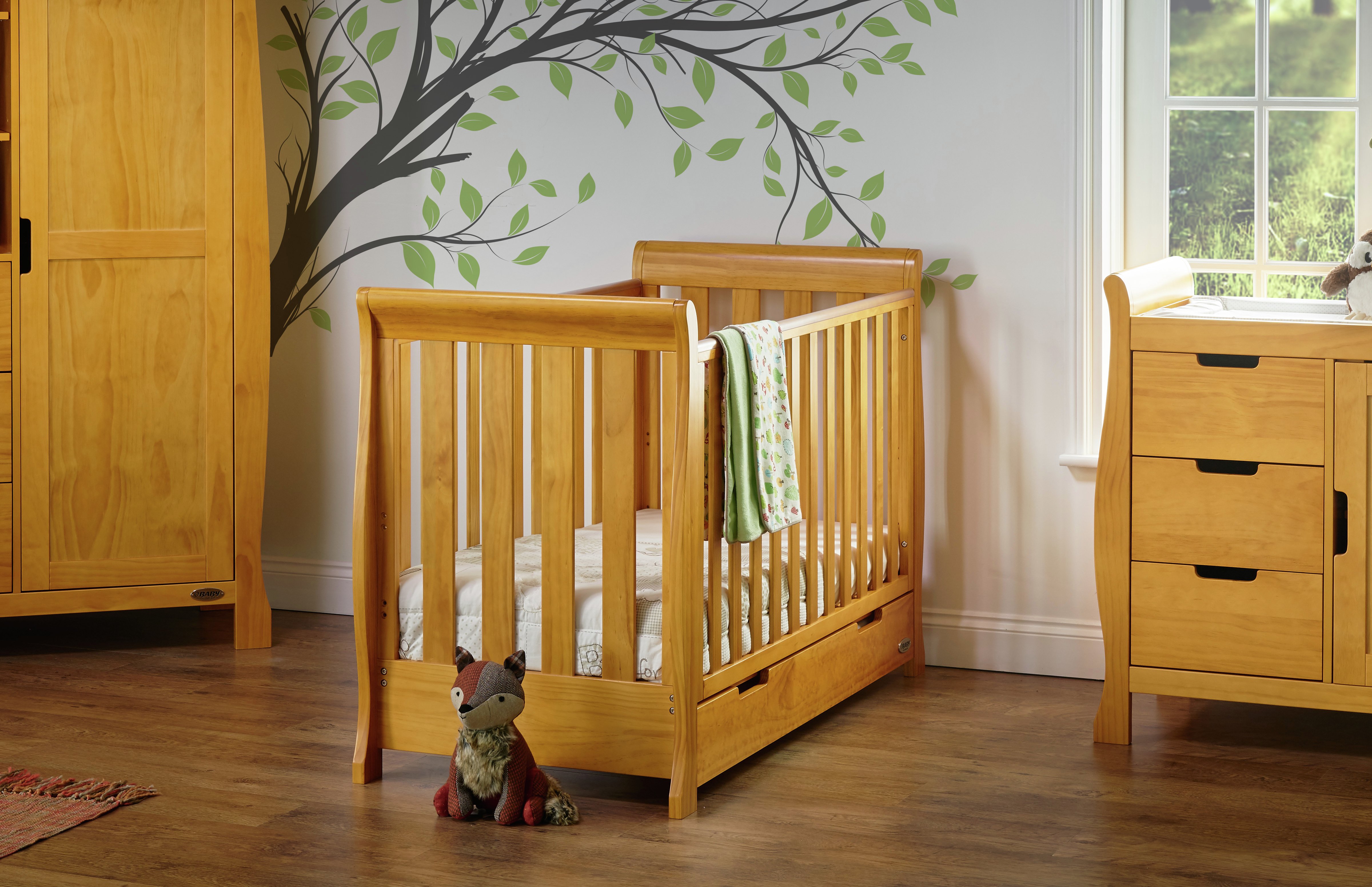 obaby stamford mini sleigh cot bed