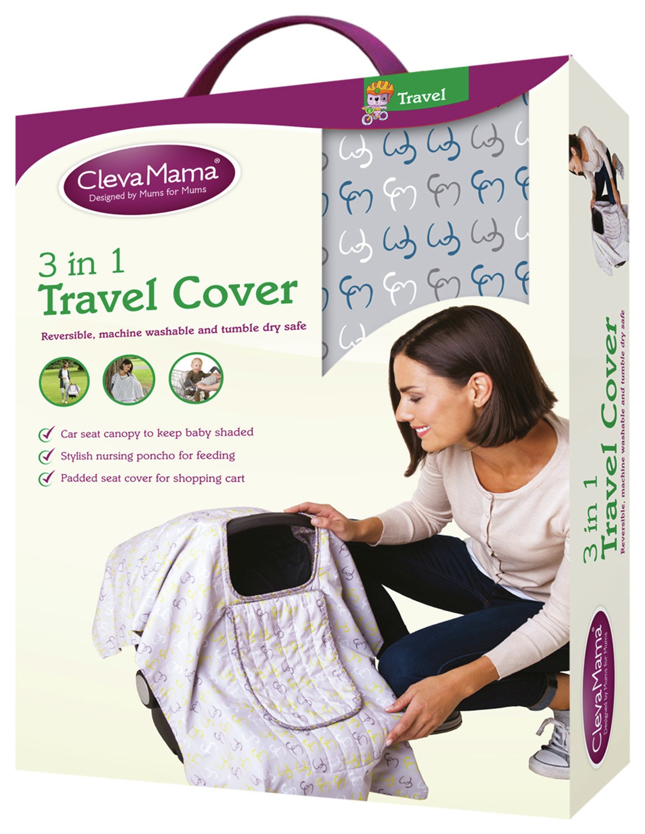 Clevamama 3 in 1 Travel Cover - Capri.