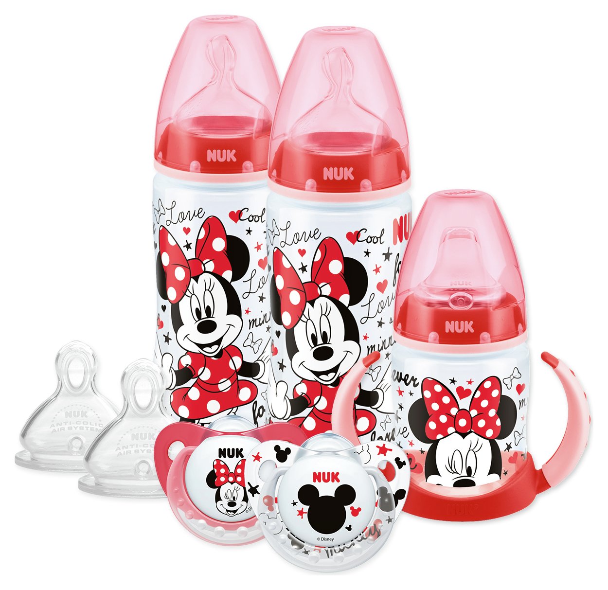 NUK Mickey and Minnie Baby Feeding Starter Set