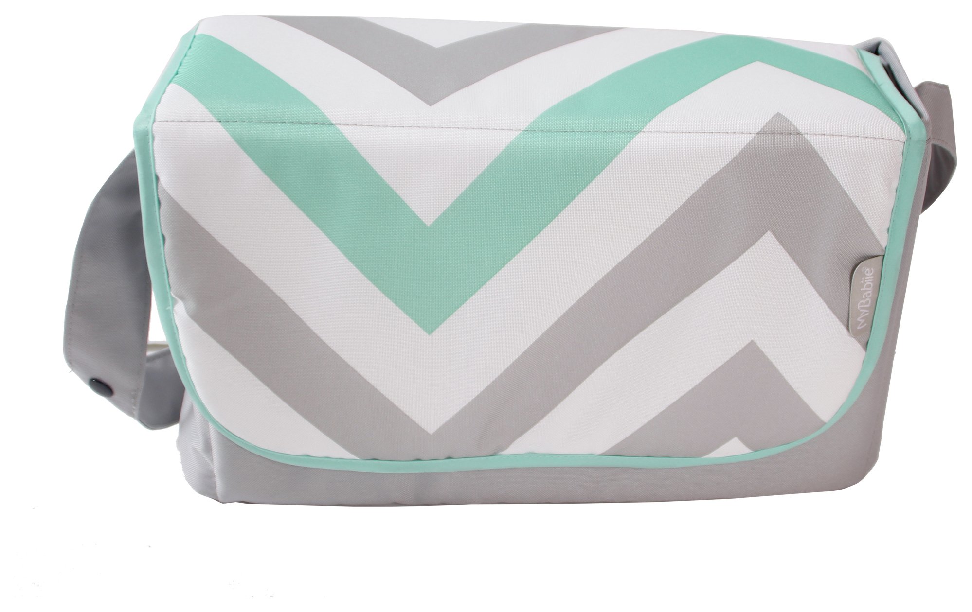 My Babiie Mint Chevron Baby Changing Bag