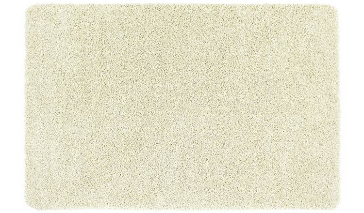 Buddy Washable Rug Shaggy Quick Dry Easy Care Rug 67x 150cm Ivory Runner 