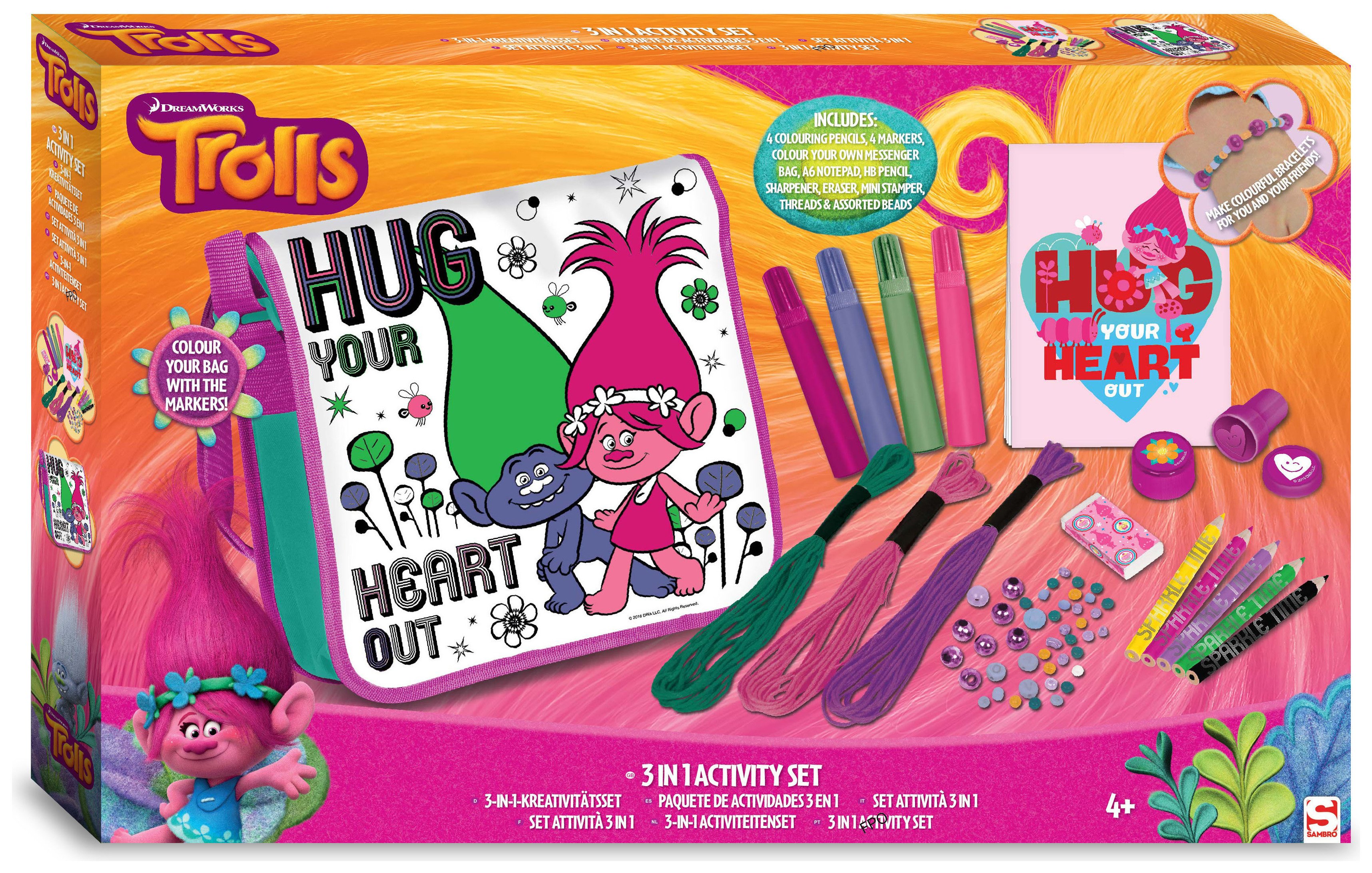 Trolls 3 in 1 Creativity Set (6779768) | Argos Price Tracker ...