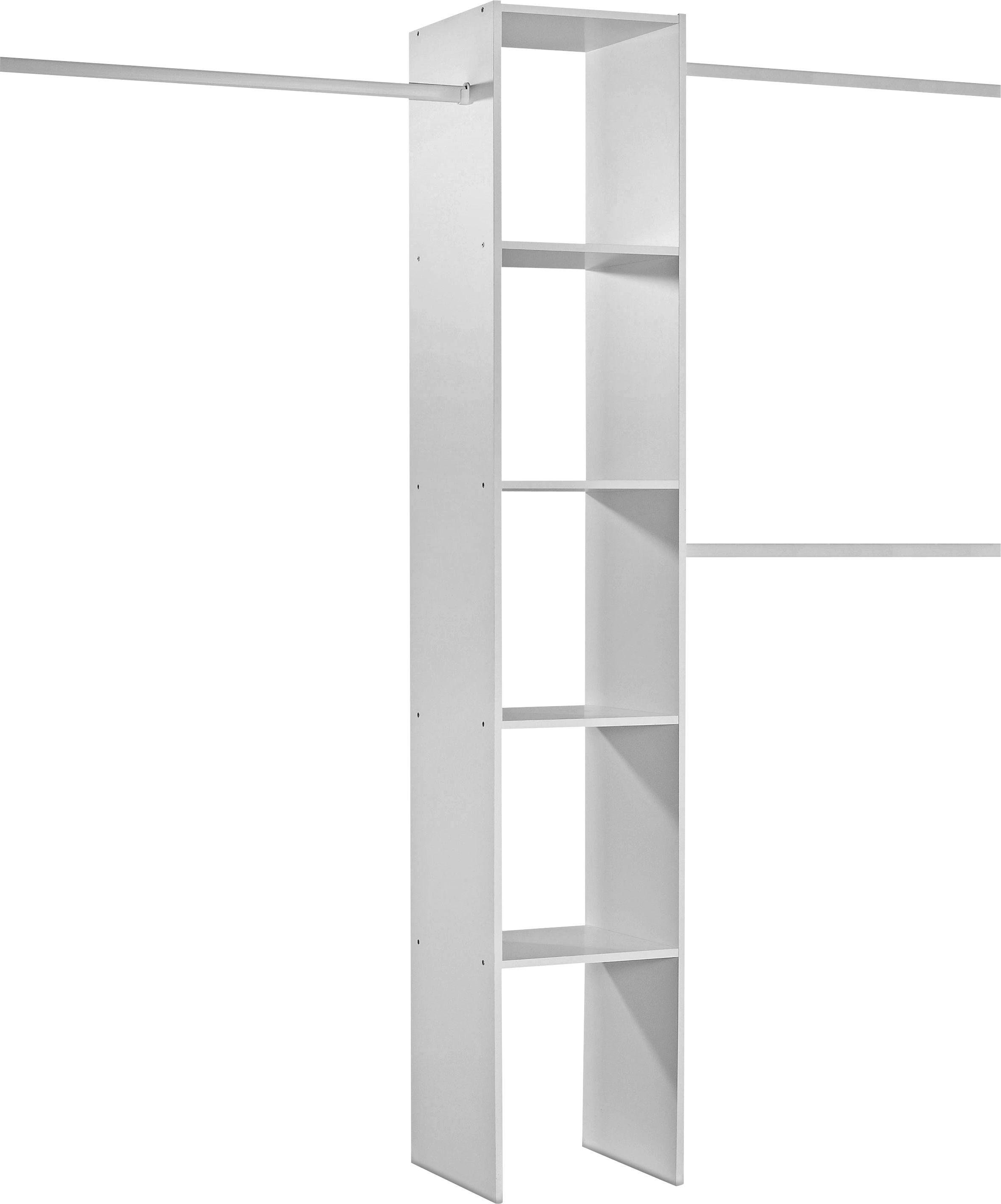 Spacepro Basix 5 Shelf Storage for Sliding Wardrobes - White