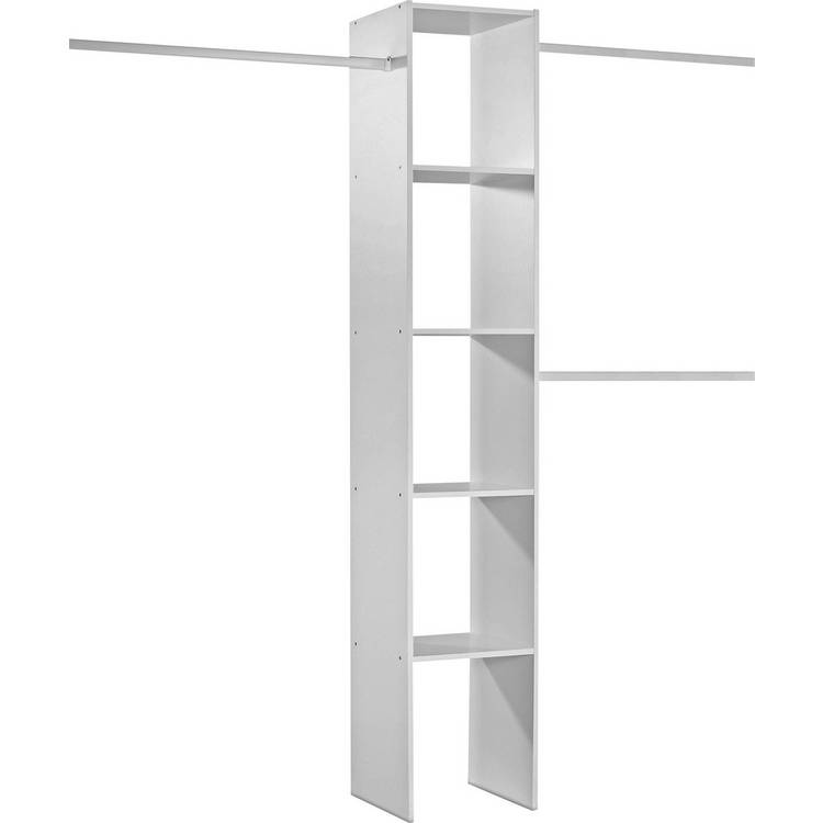 Spacepro Basix 5 Shelf Storage for Sliding Wardrobes - White 0