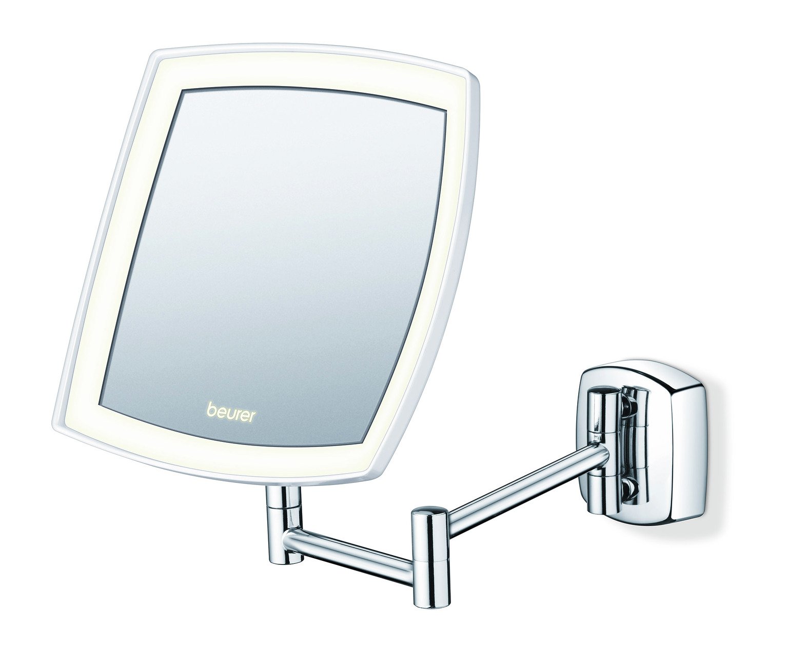 Beurer BS89 Illuminated LED Wall Mirror - Chrome.