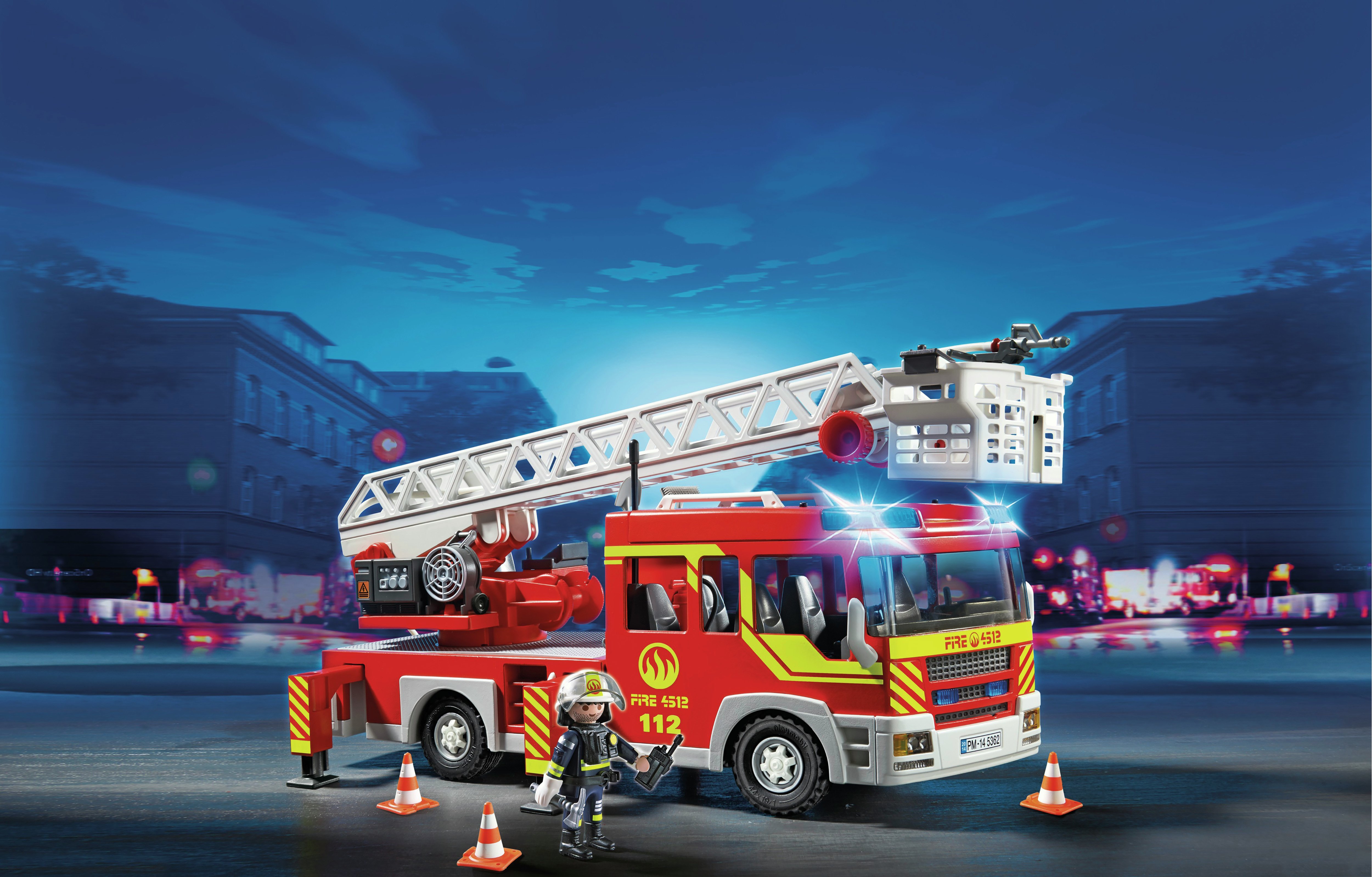 Playmobil 5362 City Action Ladder Unit with Lights and Sound