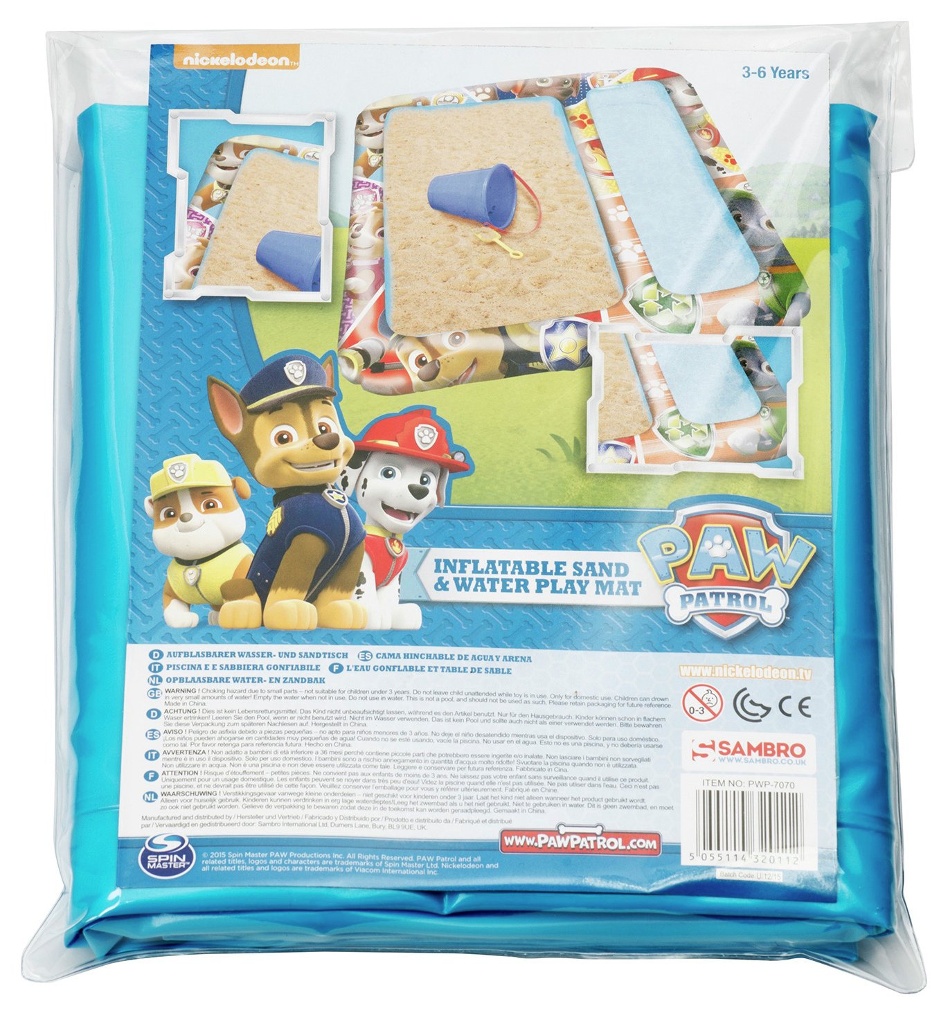 Paw Patrol Inflatable Sand Water Play Mat