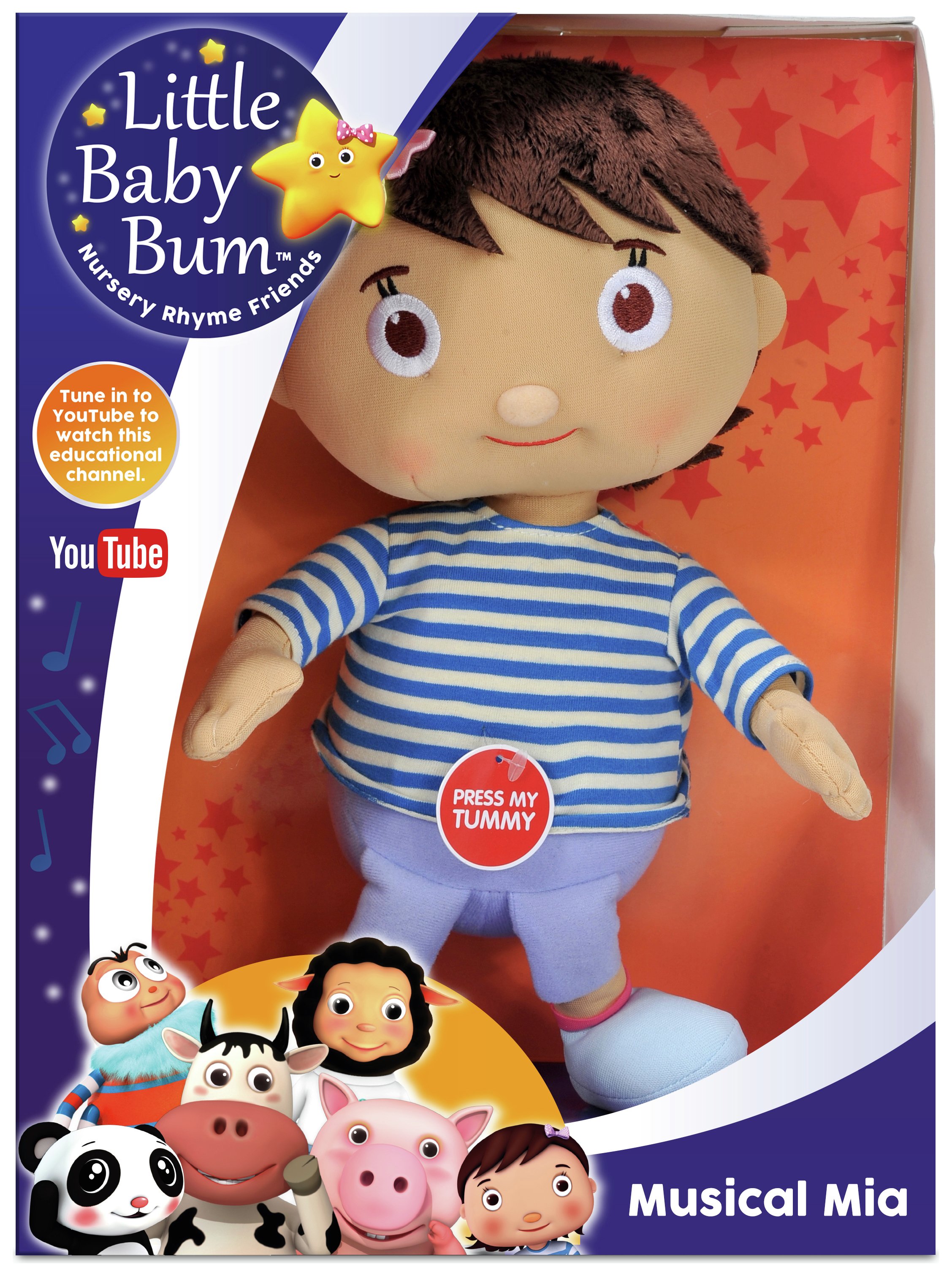 little baby bum mia plush