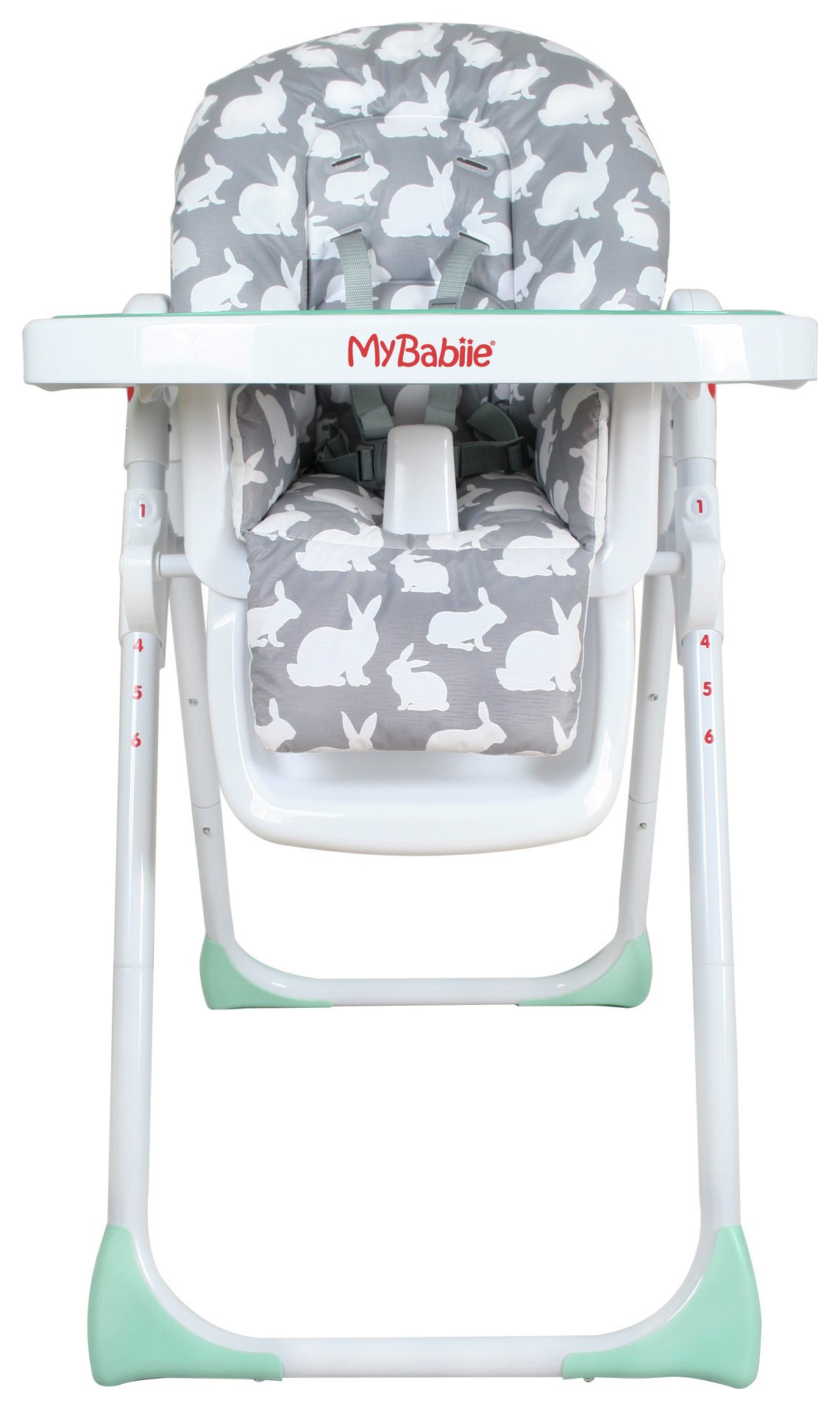 My Babiie MBHC8GR Grey Rabbits Highchair. Reviews