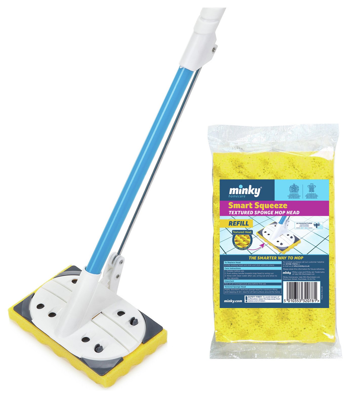 Minky Smart Squeeze Mop and Replacement Head. Review