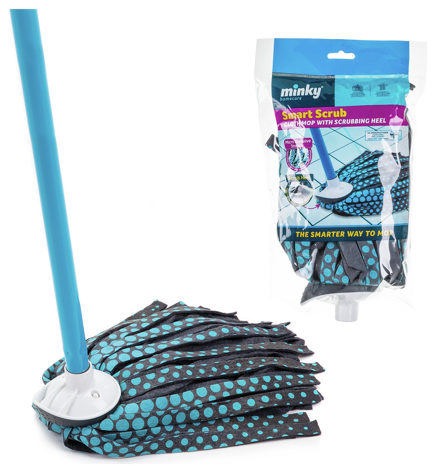 Minky Smart Scrub Strip Mop and Replacement Head.