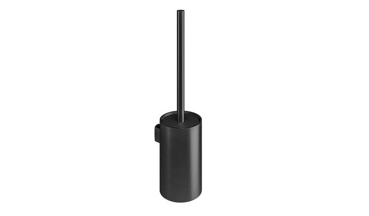 Cosmic Architect Toilet Brush & Holder - Brushed Black Pvd