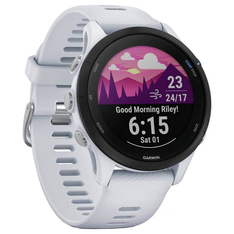 Garmin Forerunner 255 Music Smart Watch - Whitestone 0