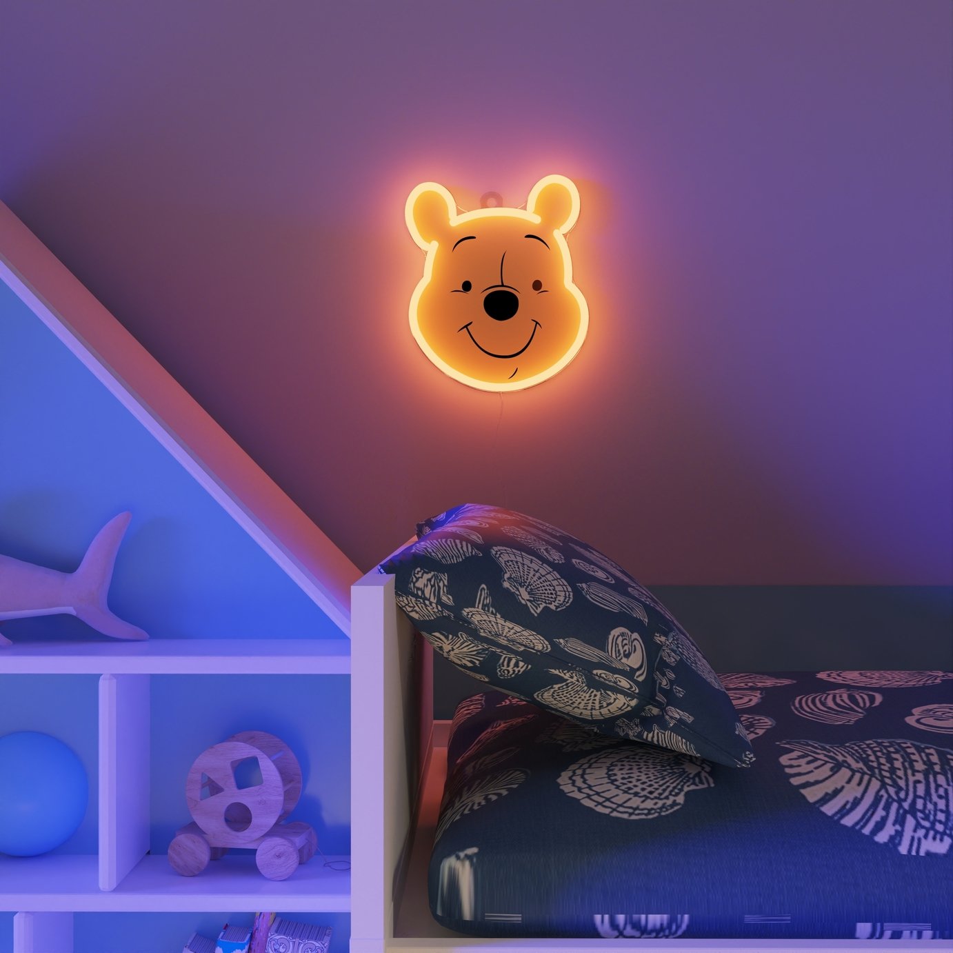 Buy Yellowpop Disney Winnie The Pooh Face LED Neon Effect Light
